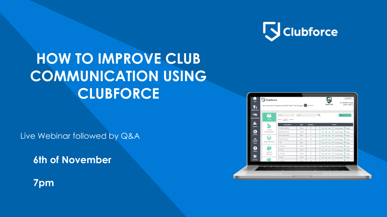 How To Improve Club Communication using Clubforce