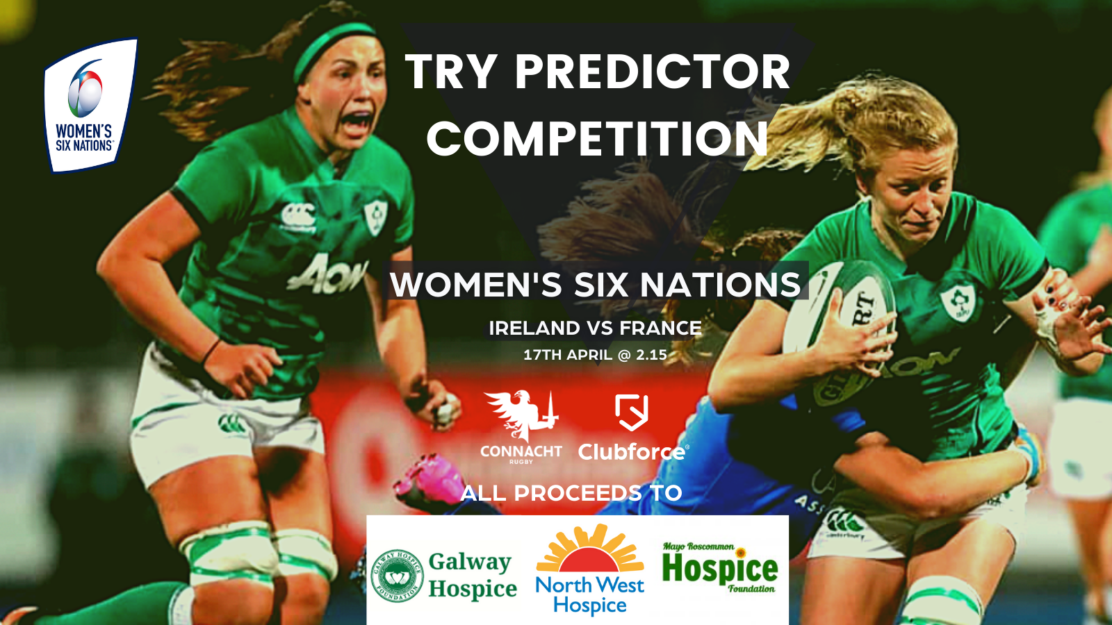 Connacht Rugby & Clubforce Raise Money For Hospice With Women’s Six-Nations Competition