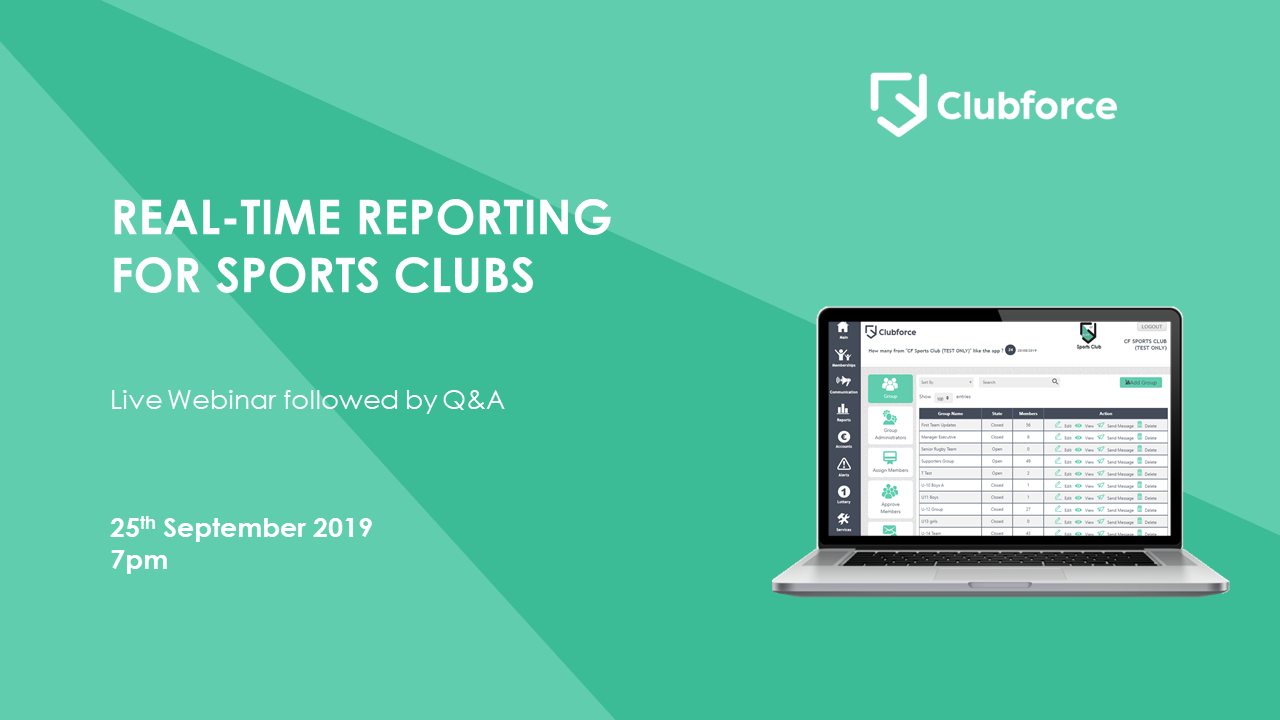 Real-Time Reporting for Sports Clubs