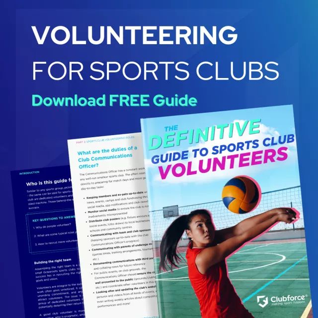 Downlod the definitive guide to sports club volunteering by Clubforce