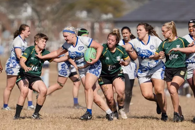 Brooklyn Rugby Womens team playing in a rugby match