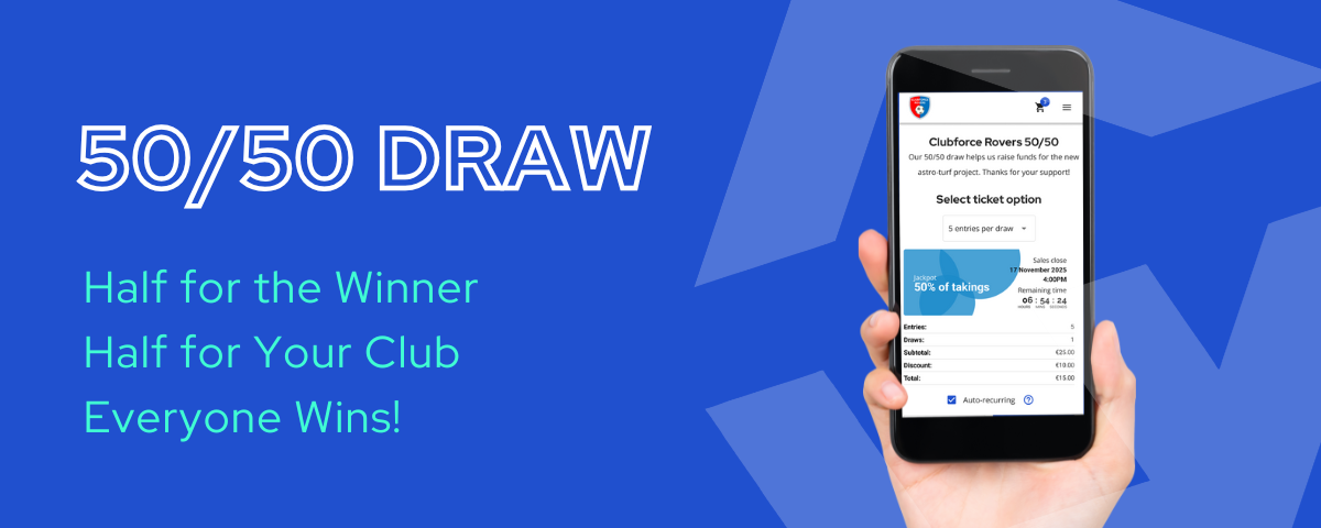 New Feature Alert: 50/50 Draws Now Available on Clubforce!