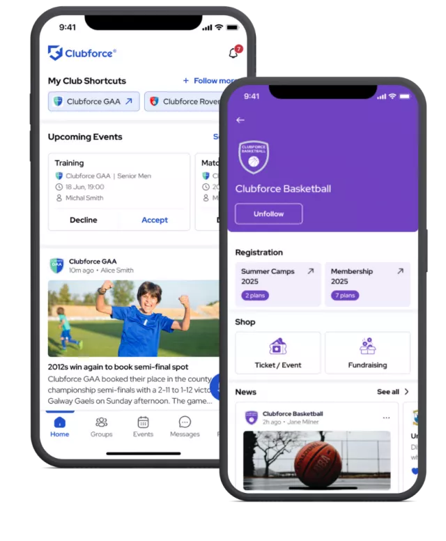 Clubforce Connect mobile app
